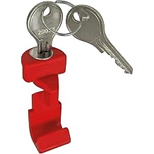 KlickFix Accessory Button red with Lock, Black, 27.5 x 2.10 inches.