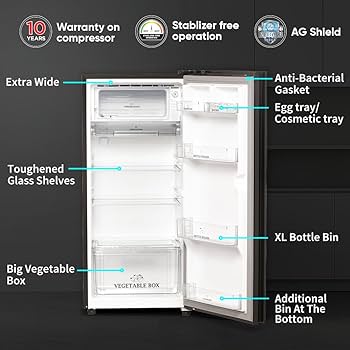 SHARP 187 L 2 Star 60 Mins Fast Ice Direct Cool Single Door