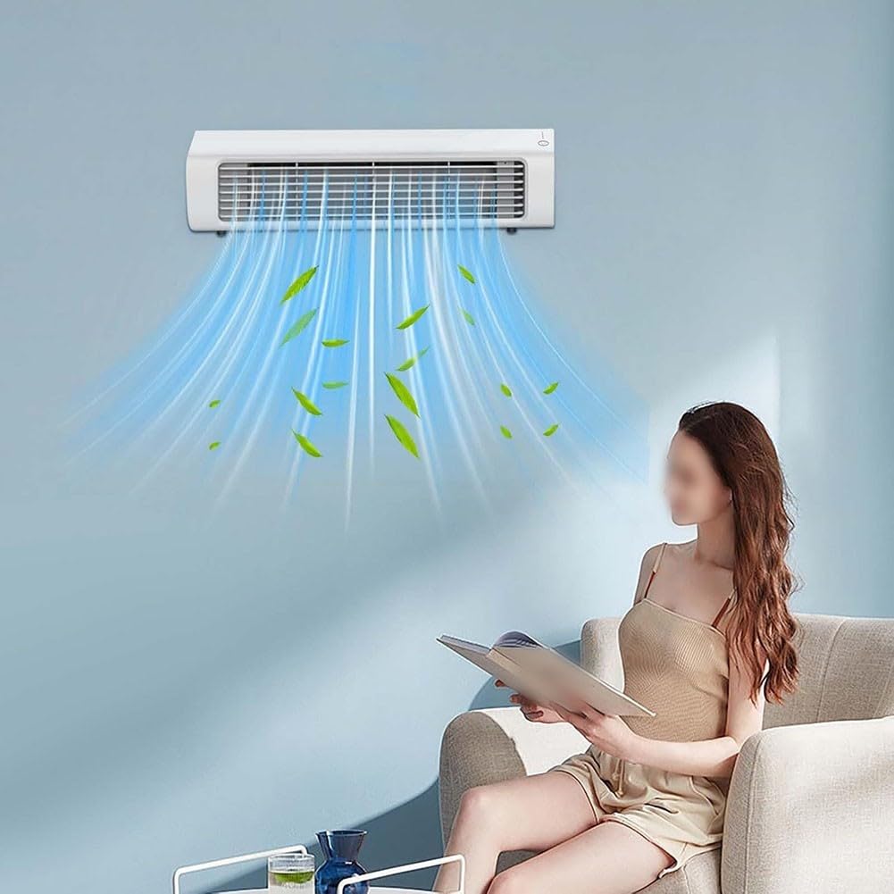 Lecreatekit Portable Wall Mounted Air Conditioner With Wireless Installation, No Drilling Needed, Suitable For Home And Office, Energy Saving And Remote Controlled(A)