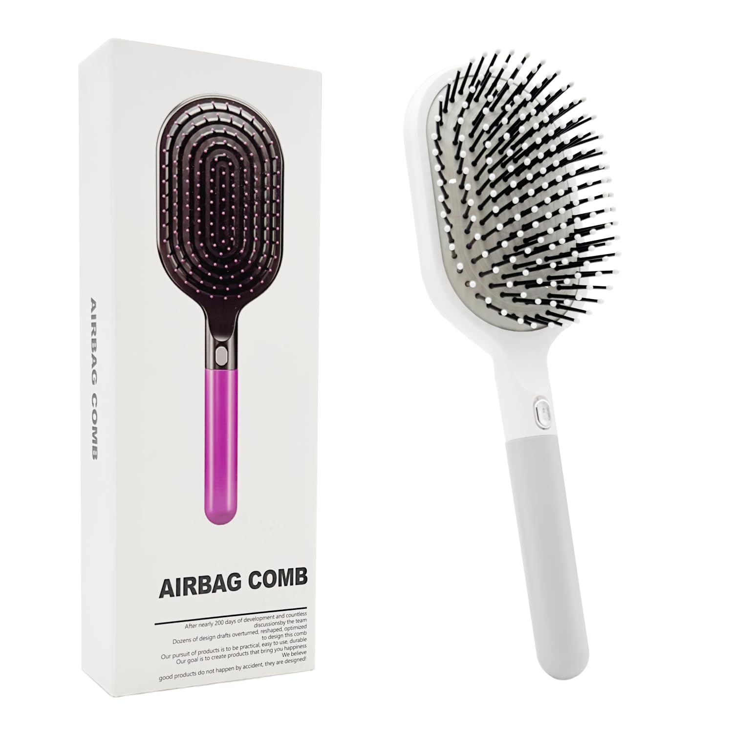 WYNK Soft Bristle Detangling Brush – Ventilated Back for Fast Drying – Gentle on Wet or Dry Thick, Curly, Coarse Hair – For Women, Men & Teens