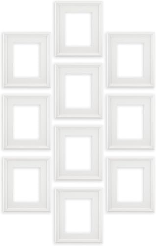 Vista 30 de Creative Mark Plein - Marco de aire individual 8 x 10, dorado, paquete de 10