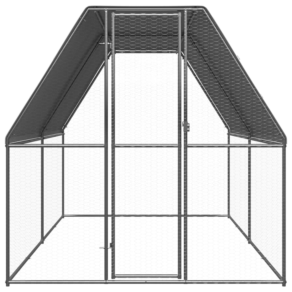 Jaula gallinero de Exterior de Acero galvanizado 2x4x2 m