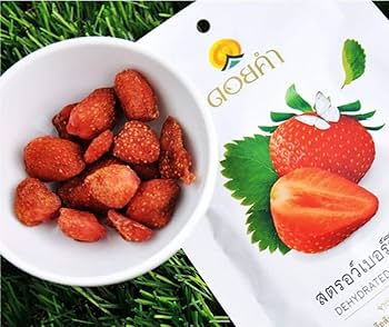 Amazon.co.jp: Ni Yom Thai shop ドライいちご 乾燥 いちご