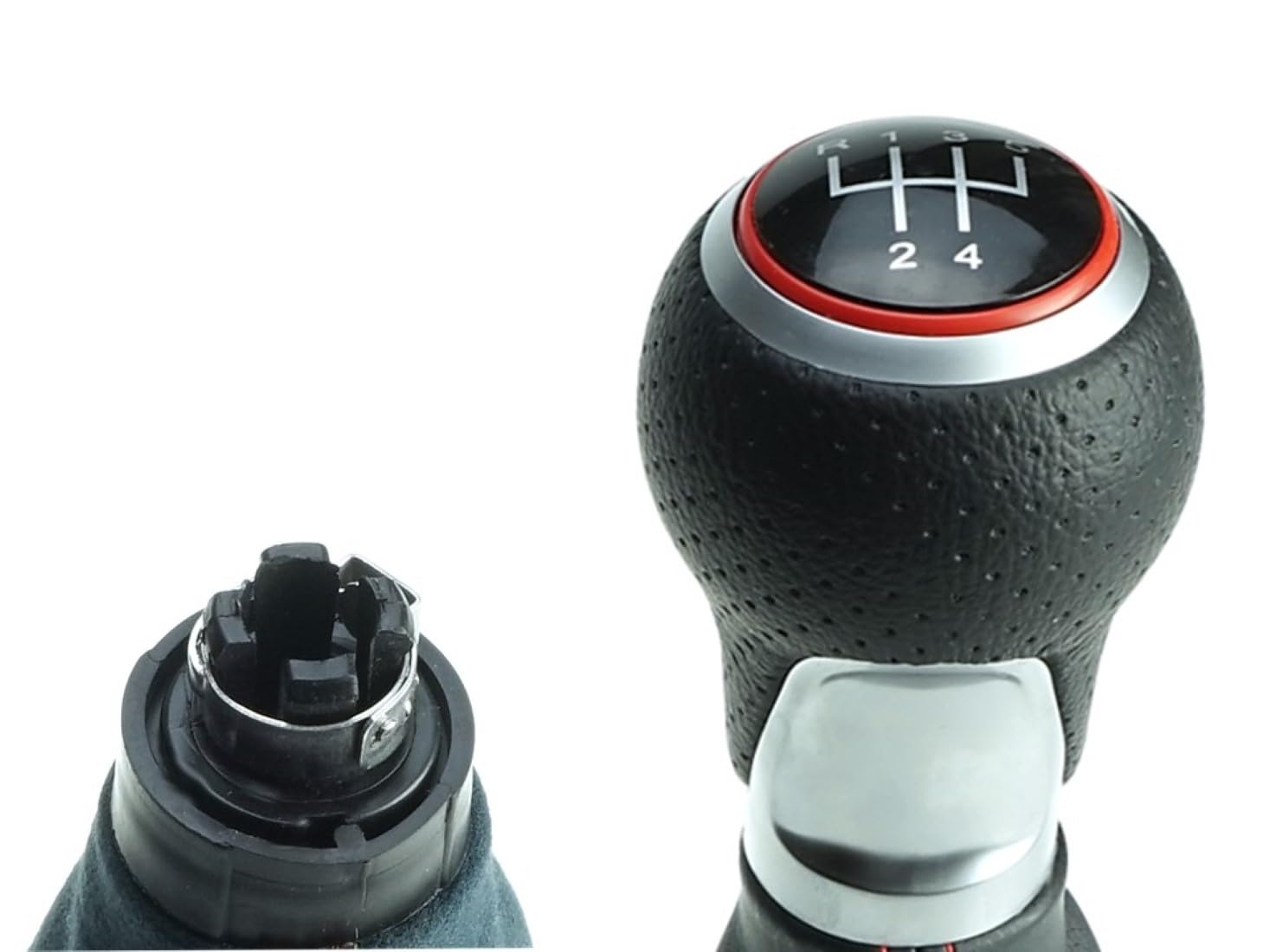 POMELLO CAMBIO MANUALE AUDI A3 8P S3 2003-2012 5 MARCE IN CUOIO SLINE – RICAMBI - Foto 9