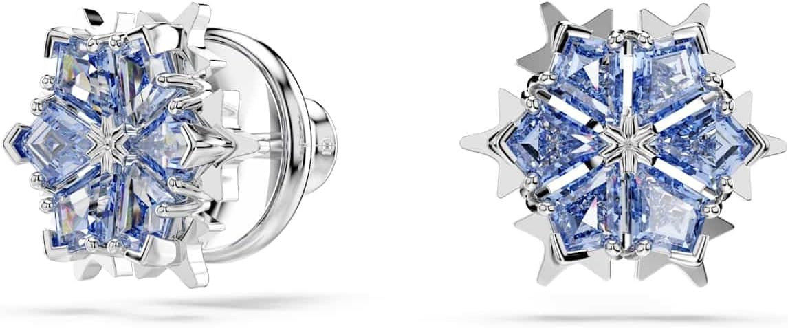 Swarovski Magic set, Snowflake, Blue, Rhodium finish
