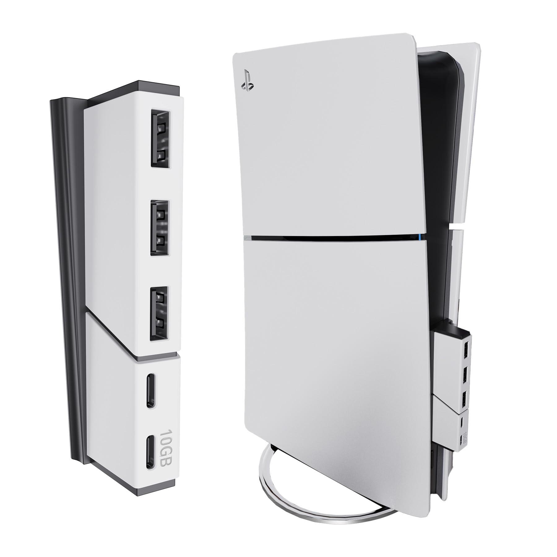Amazon.co.jp: C.AMOUR 新型 PS5 Slim USBハブ 【10Gbps高速転送対応 
