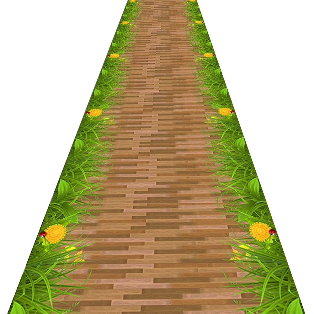 Tapis de passage couloir 3D resistant a l'usure de taille 1.2x8m