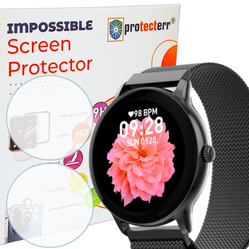 PROTECTERR Smartwatch Screen Protector Guard For Fire Boltt Phoenix AMOLED Ultra Ace (1.43" inch) (2 pack) - 9H Hardness, Unbreakable TPU Film (NOT A TEMPERED GLASS) (B0CK71KCM2) Amazon Price History, Amazon Price Tracker