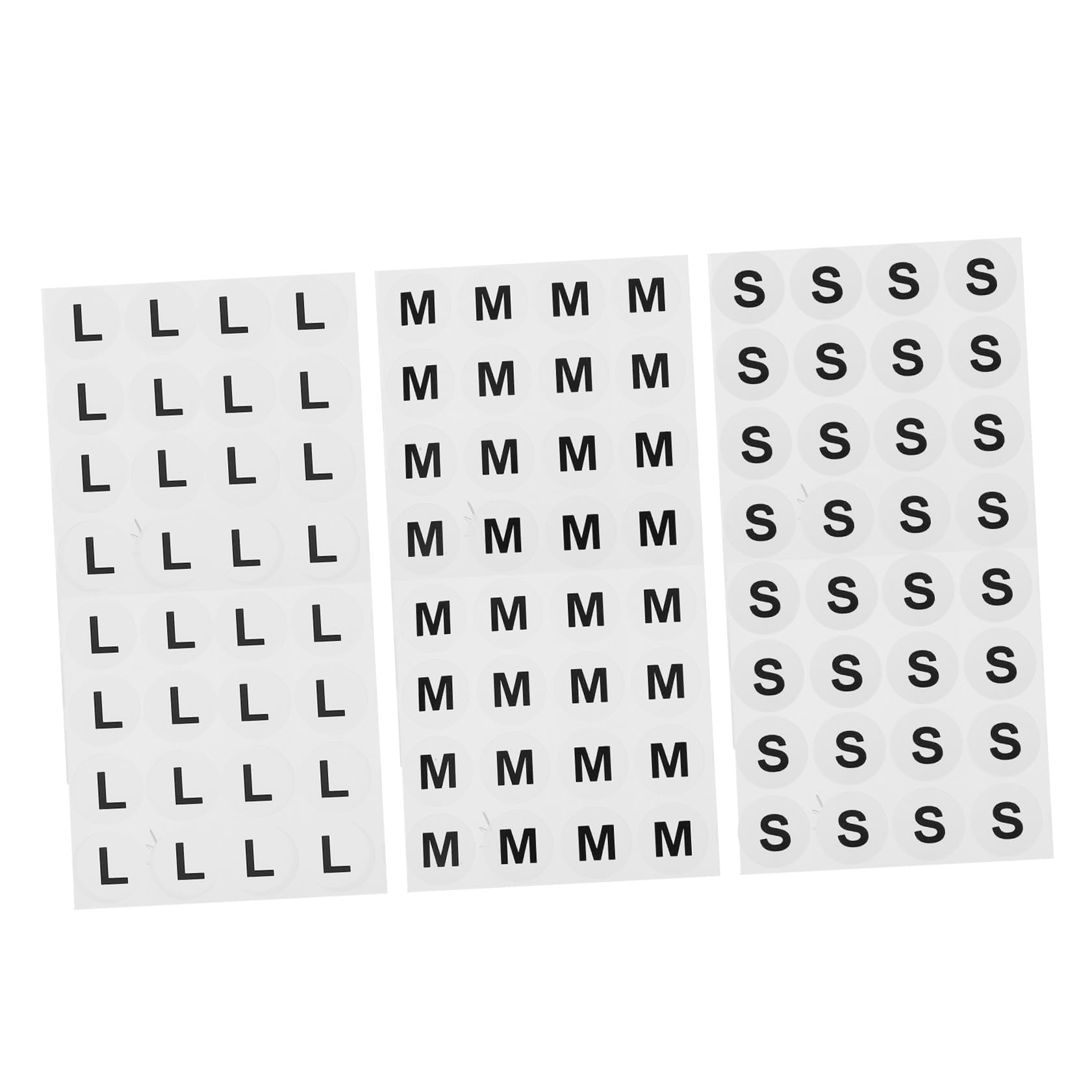 Gadpiparty 3 Series Pegatinas Etiquetas Adhesivas Stickers Stickets Etiquetas Para Organizar Vestir Paños Etiqueta Del Tamaño De La Ropa Etiquetas De Tallas De Ropa Papel Frágil 1500 Piezas*3