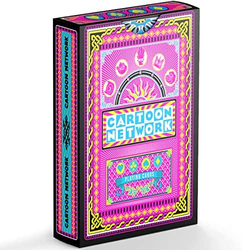 Cartoon Pack of Playing Cards Networks Premium CN Board Games for Kids Teens Family Pool Beach Camping Accessories Vacation Essentials Premium Fancy Card Game with Jokers Included