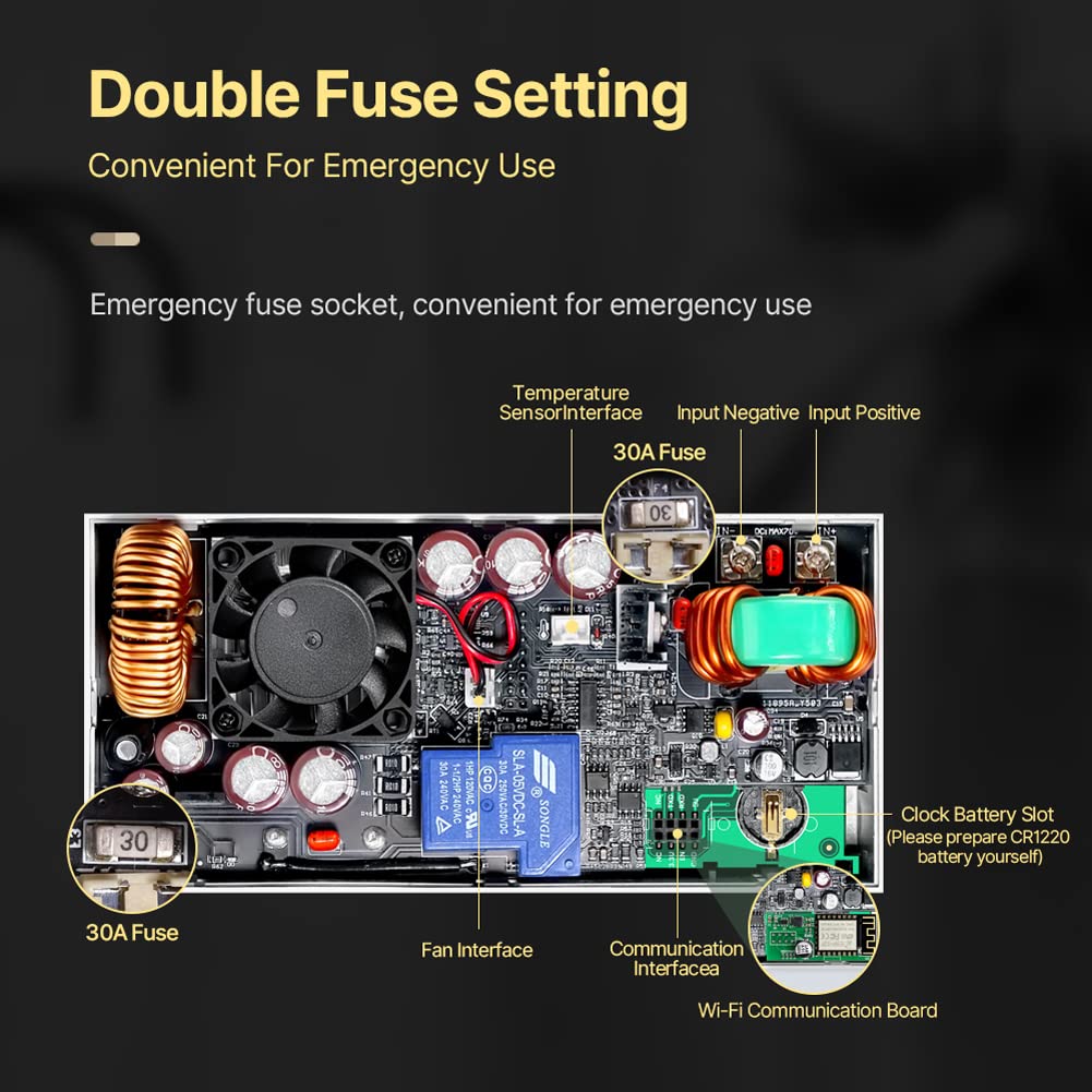 RD6024-W 24A 12V 36V 48V 60V Einstellbare digitale Konstantspannungsstromversorgungen mit 2,4-Zoll-Farbdisplay Datenspeicherung PC-Softwaresteuerung Mobiltelefon-APP-Steuerung Multifunktionale