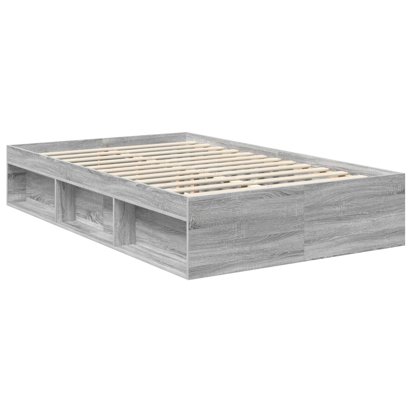 vidaXL Estructura de Cama con cabecera Gris Sonoma 120 x 190 cm