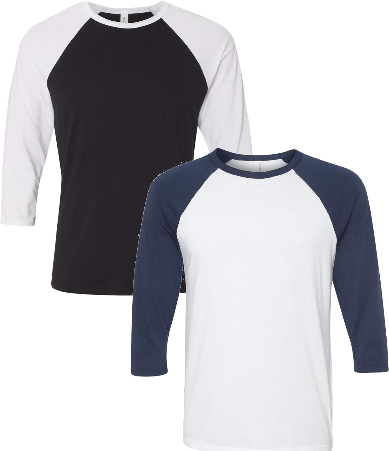 Bella Canvas Blended 3/4-Sleeve Baseball T-Shirt