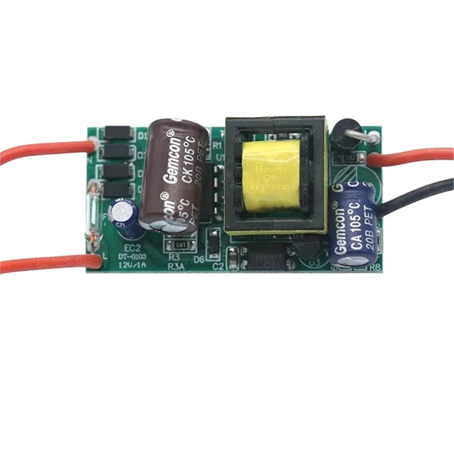 LED Driver Transformer 220v to12V Volt Power Supply Unit 0.5A 1A 2A 3A 6W 12W 24W 36W(DC12V 1A 12W)