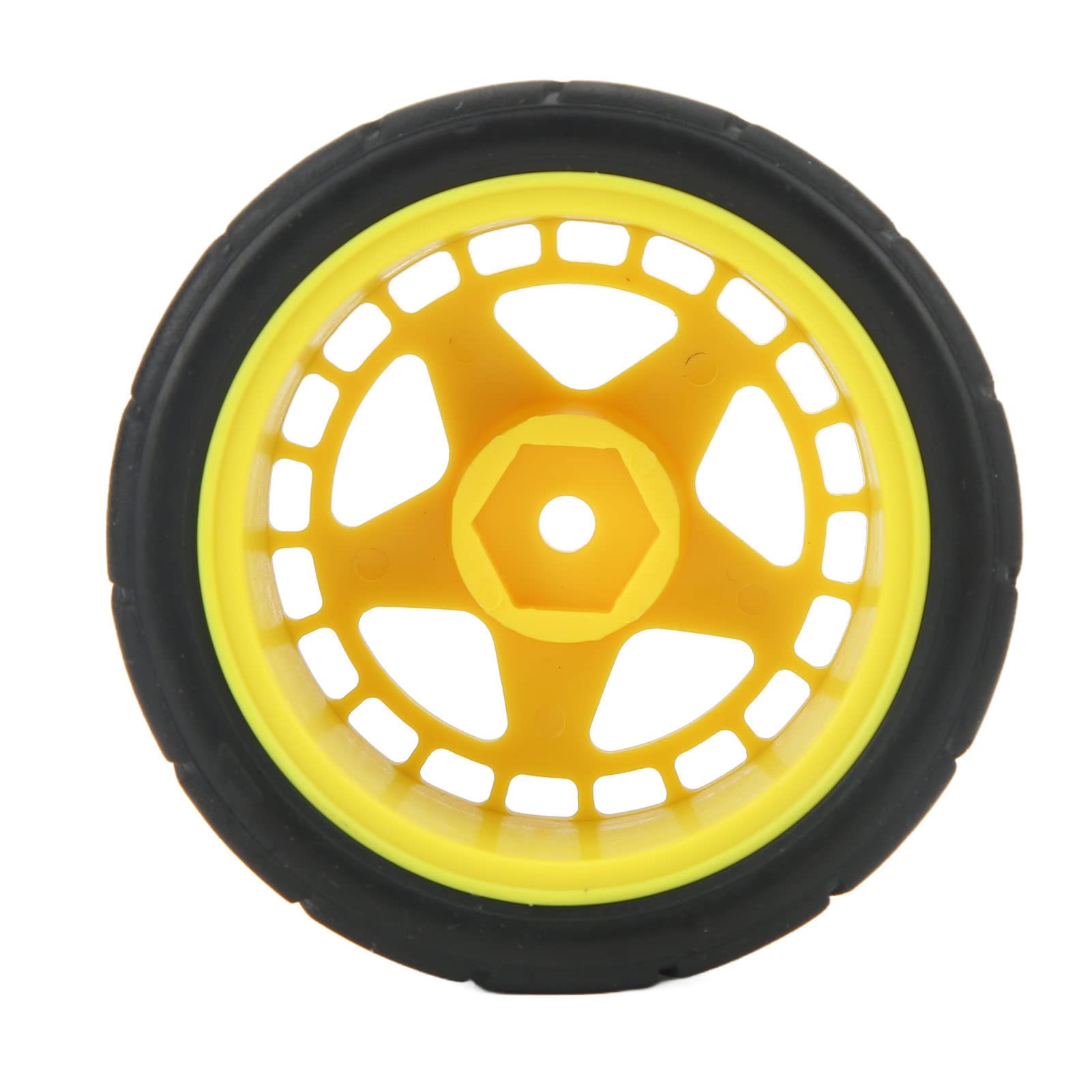 Set De 4 Pneus RC 70 Mm – Caoutchouc Et Jantes Alliage – Antidérapant – Pour Voiture 1/10 – Rose