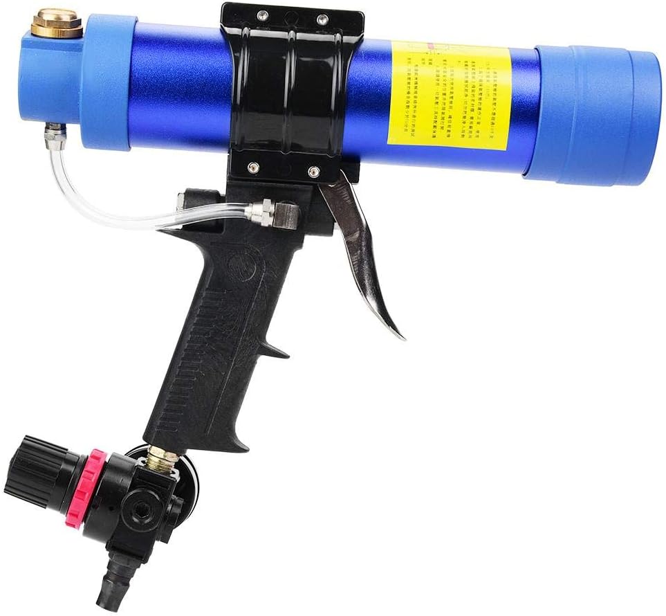 Glass Glue Gun, Adjustable Pneumatic Glass Glue Sealant Caulk Gun