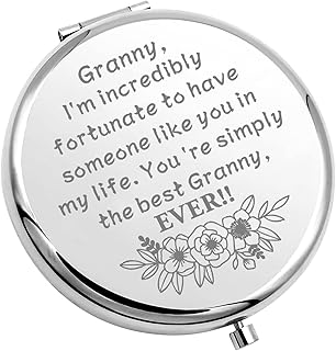 Granny Gift for Mother's Day Compact Makeup Mirror Grandmother Granny Gift from Granddaughter Appreciation Gift (Granny, Ever-M)