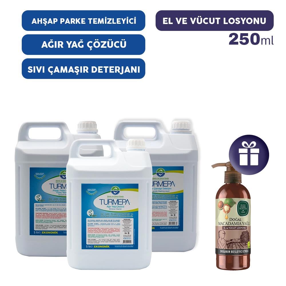 Turmepa Ev Temizlik Seti 4, El ve Vücut Losyonu Hediye