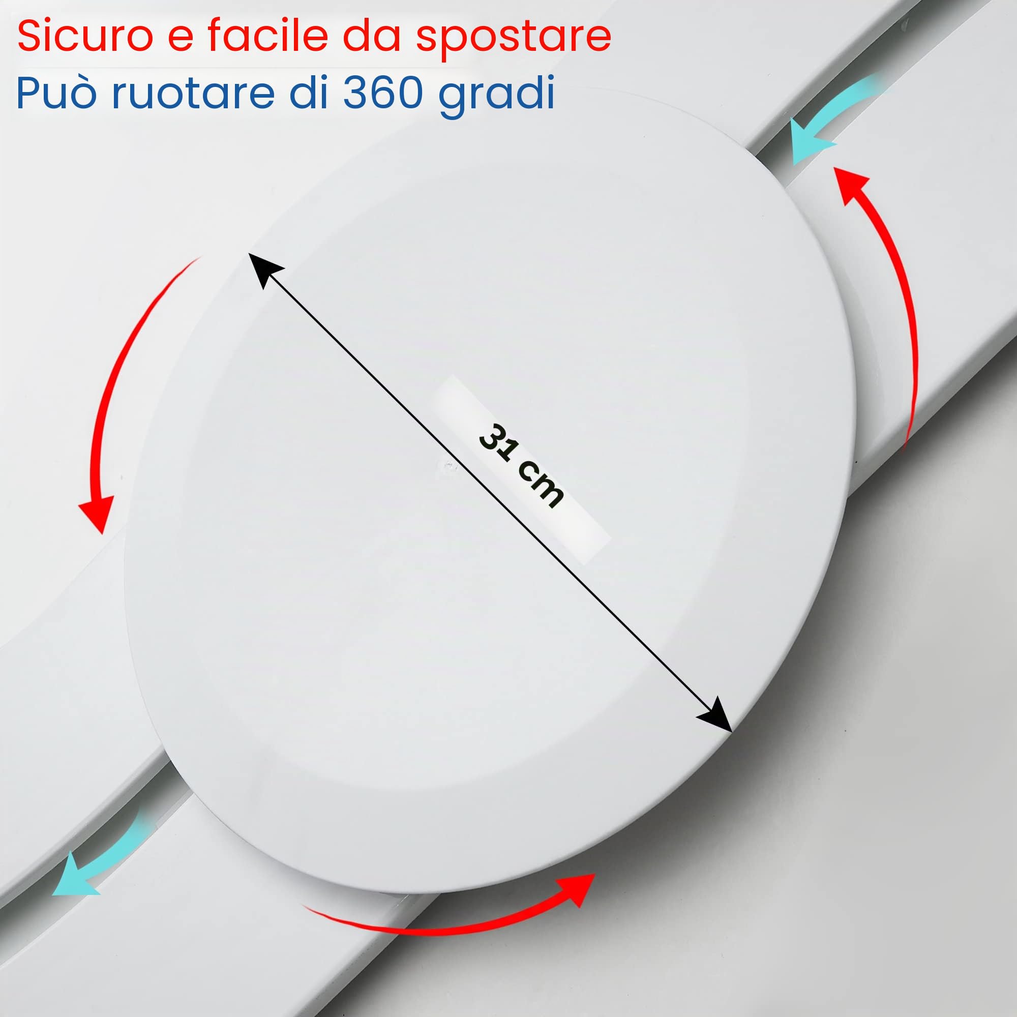 Tavola di trasferimento per letto, per sedia a rotelle, tavola scorrevole, trasferimento da tavola a sedia a rotelle (102,9 cm, bianco)