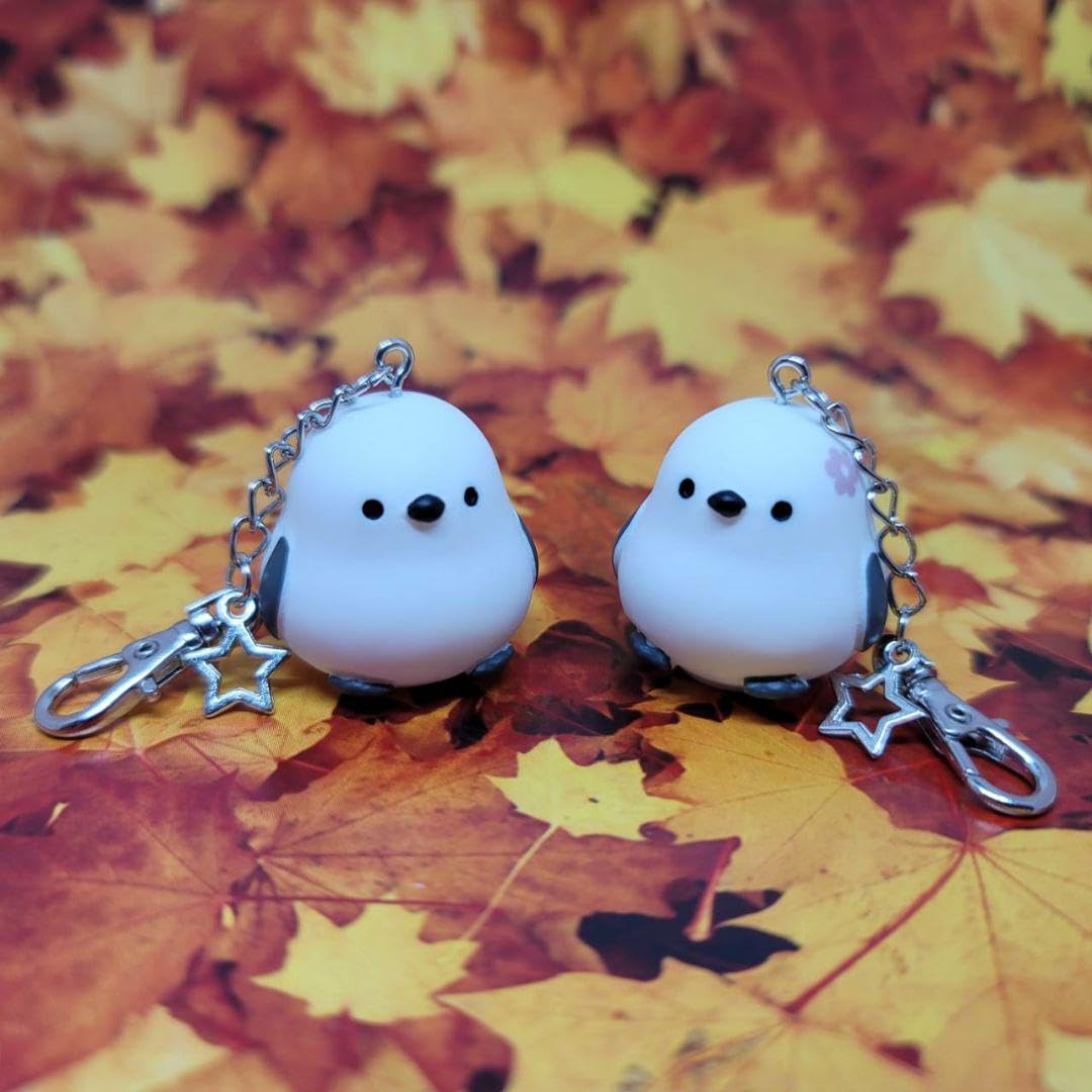 ぷっくりシマエナガ キーホルダー Amazon.co.jp: ぷっくりシマエナガ キーホルダー 2種類セット