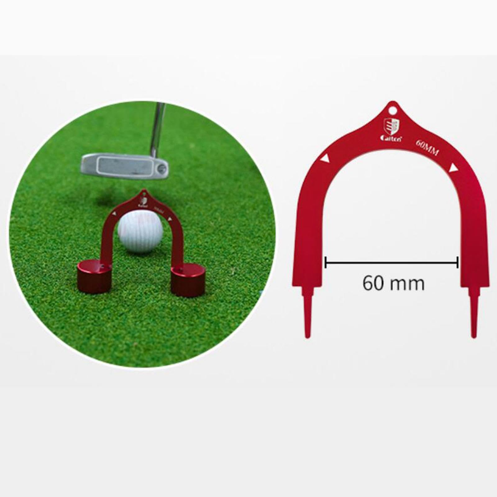 3X Golf Putting Gates Metal Golf Training Aid Putt Alignment Control Golfing