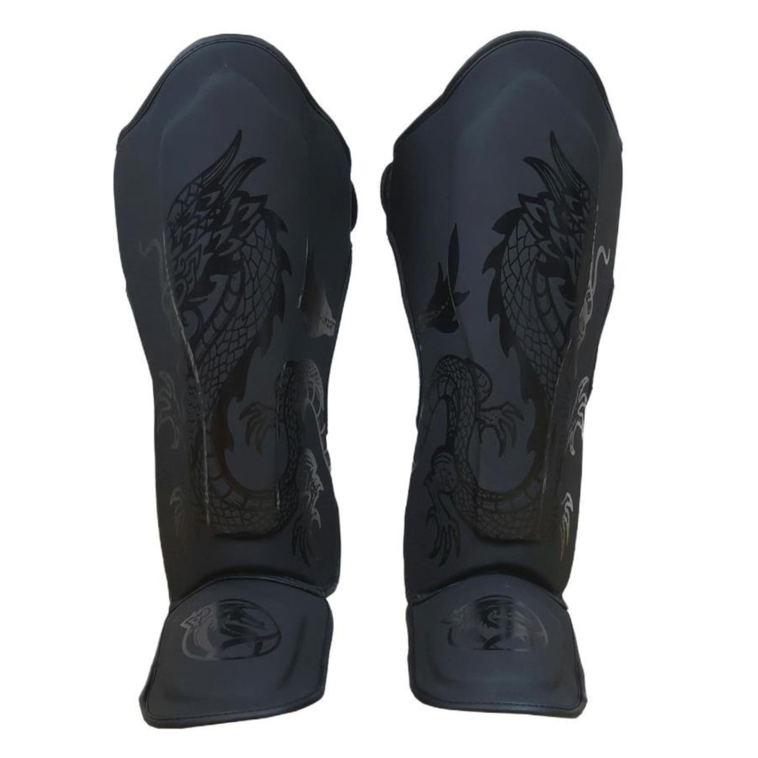 Dragondo 40710-P - Espinilleras profesionales para kickboxing, Muay Thai, artes marciales mixtas y artes marciales - Acolchado amortiguador de impactos, diseño ergonómico
