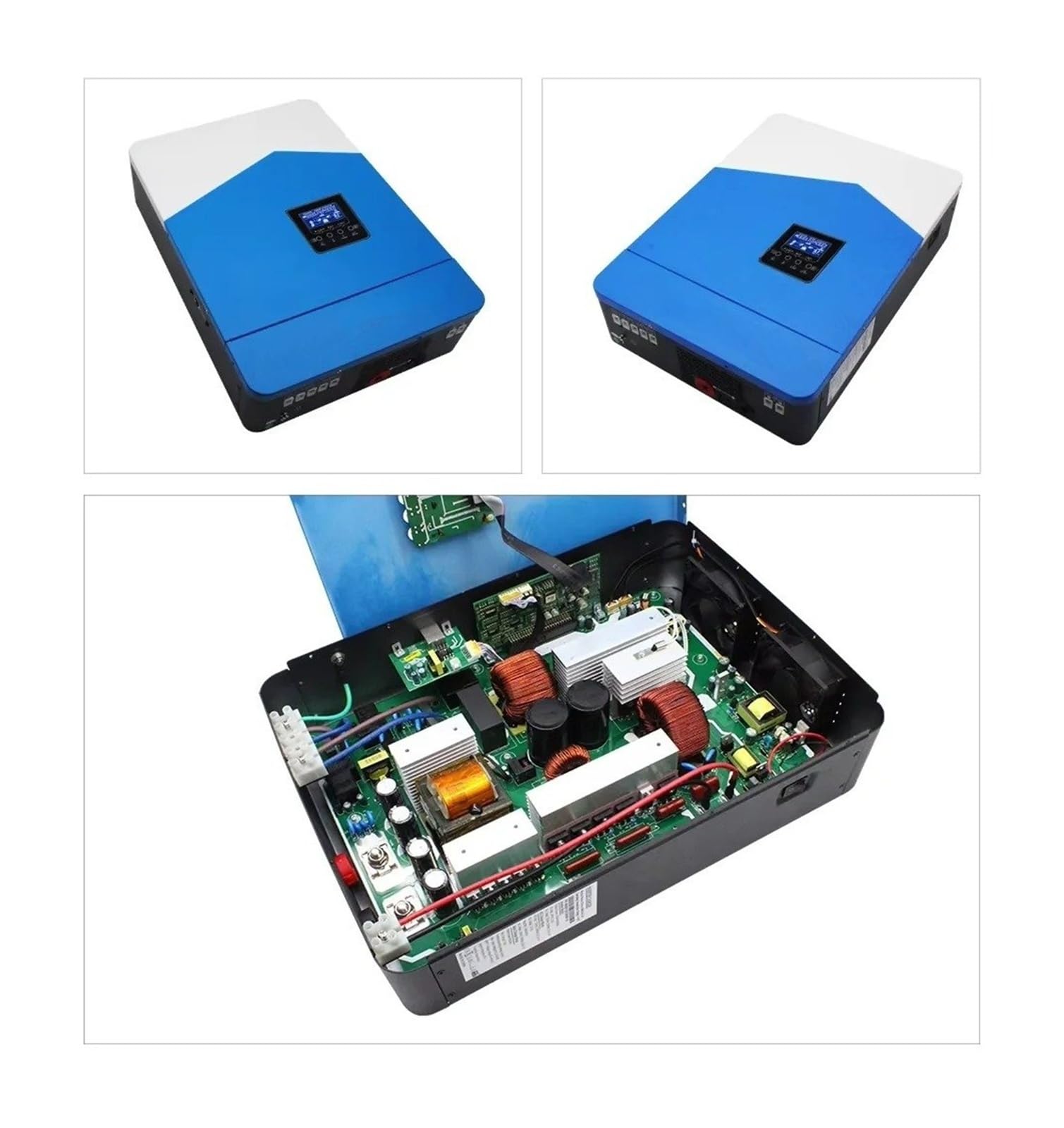Invertitore Potenza Power 7000w 4200w 3200w 2200w 12v 24v 48v MPPT Ibrido Off Grid Per Onda Sinusoidale Per Pura 80a 110a 230v 50/60hz Inverter Solare Caricabatterie(SMH II 2.2KW WIFI)