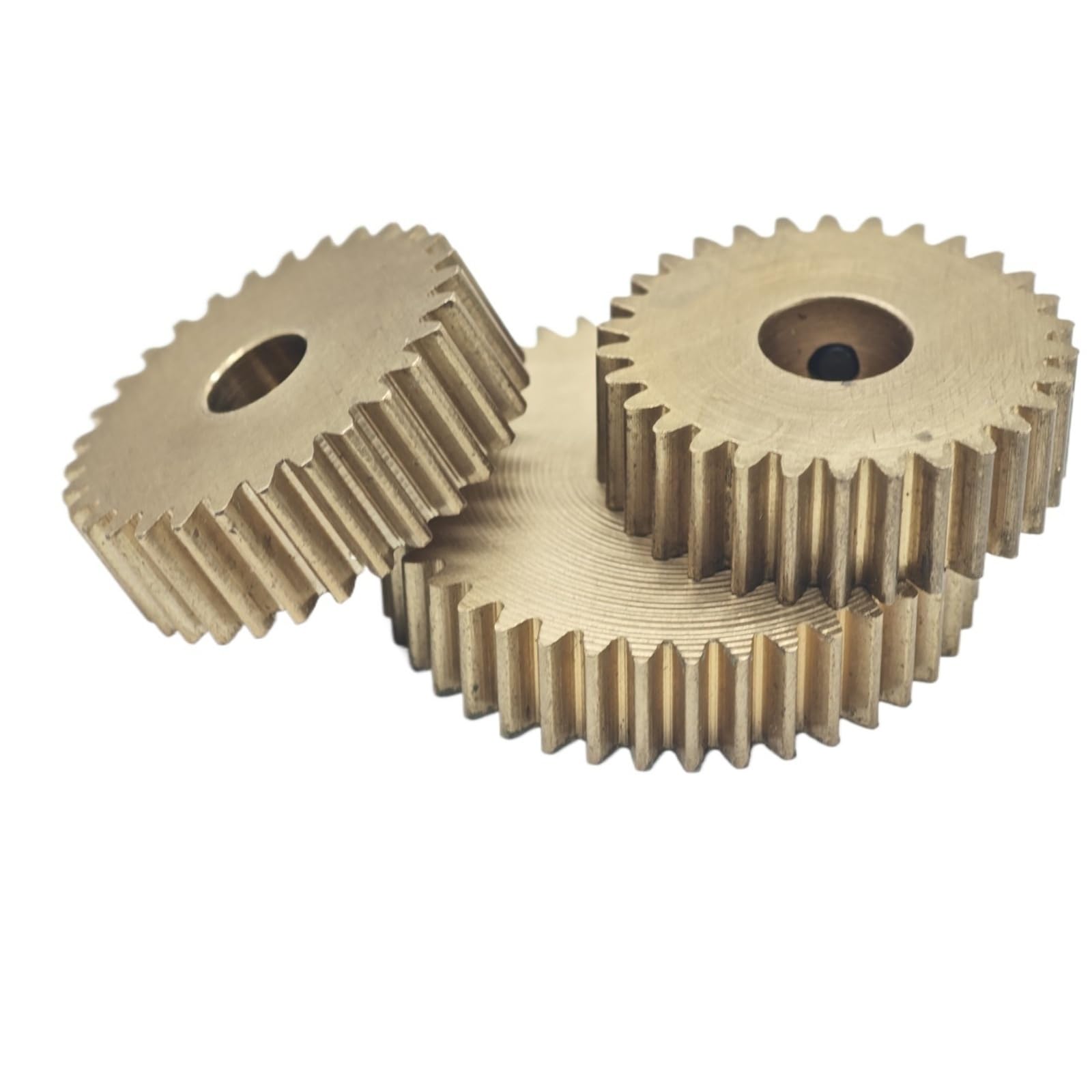 Zahnrad, Ritzel, Motorritzel, 0,6 Modul, 100 Zähne, Messing-Stirnrad, 61,2 mm Durchmesser, 5 dicke gerade, flaches, zylindrische Getriebewellen-Hardware(4mm bore)