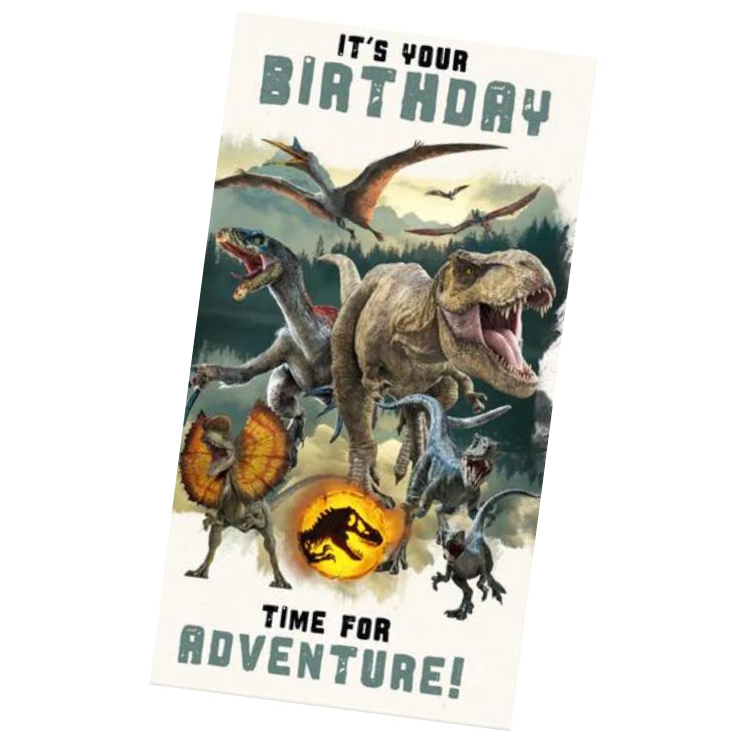 Danilo Promotions Jurassic World Carte D'anniversaire Pour 7 Ans Motif