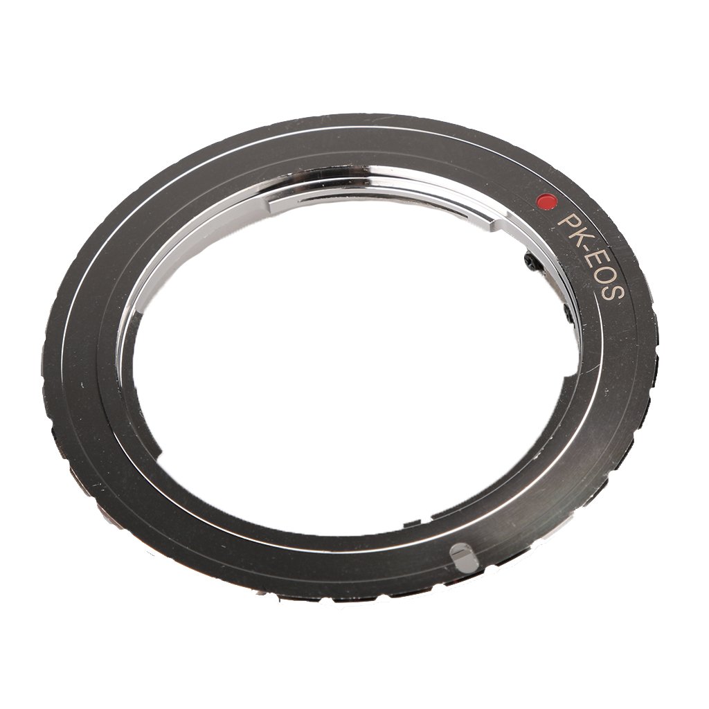CALANDIS® Camera Adapter Tube Lens Adapter Ring for Pentax Pk Mount Lens to Eos-image-2