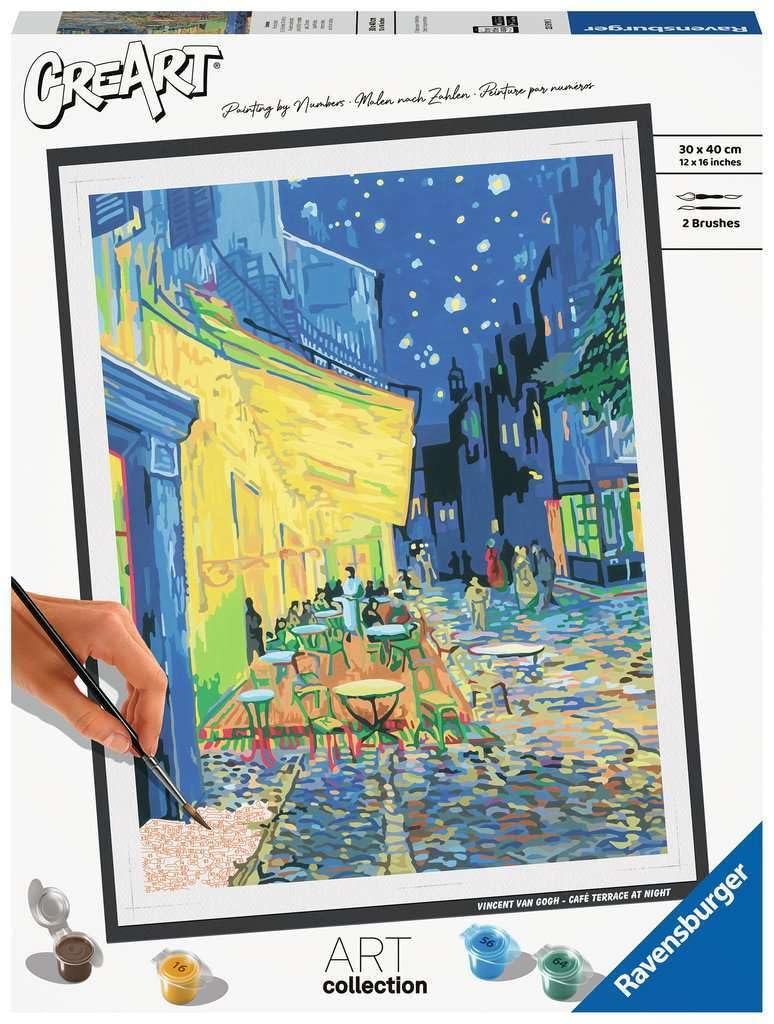 Amazon.com: Ravensburger Van Gogh: Café Terrace at Night Paint by