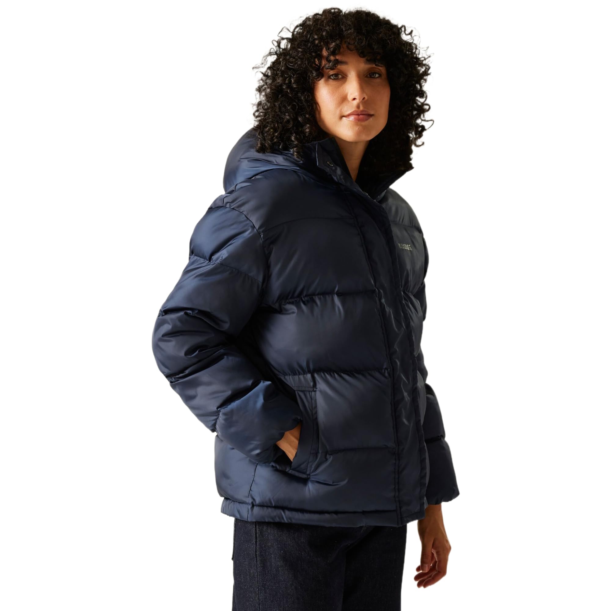 Regatta Women's Navy/Frilly Flower Blue Orla Kiely Padded Jacket