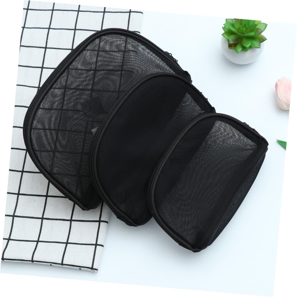 BESTYASH 3pezzi Borsa Organizer Per Cosmetici Trasparente in Borsa Per Da Viaggio Portatile Adatta Per Pennelli Cosmetici Ombretto e Oggetti Personali
