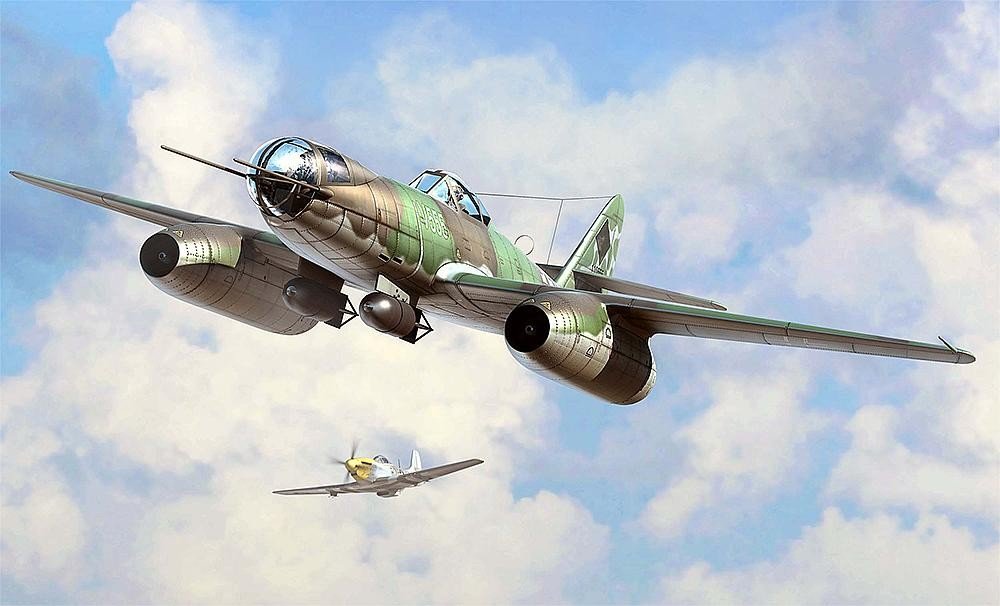 Hobbyboss 80377" Me 262 A-2a/U2 Model Kit, 1:48 Scale