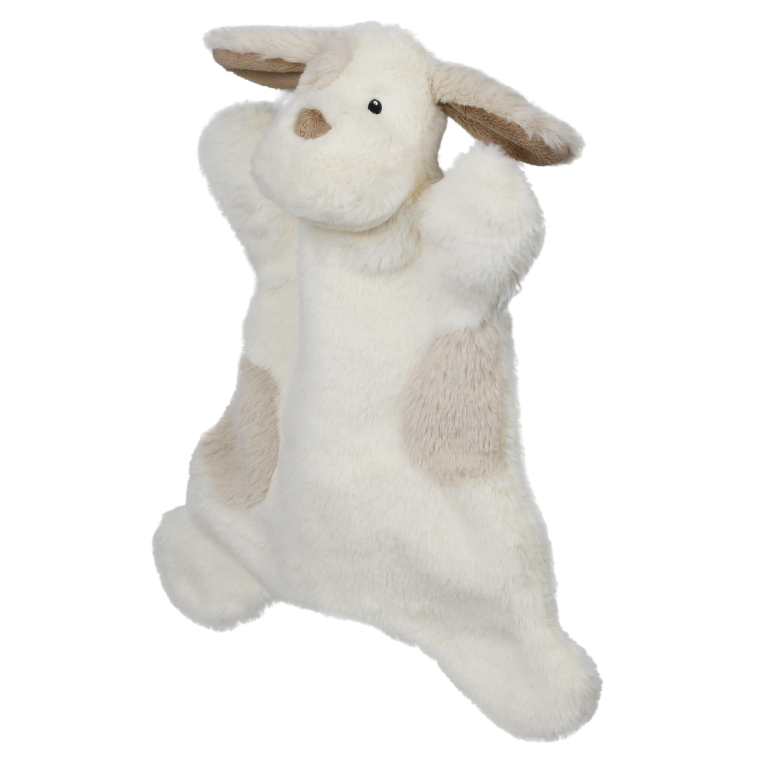 The Puppet Company - My Cuddly Puppet Cream Dog – miękka wygodna zabawka dla lalek – prezent dla noworodka, przytulanka – 340 mm