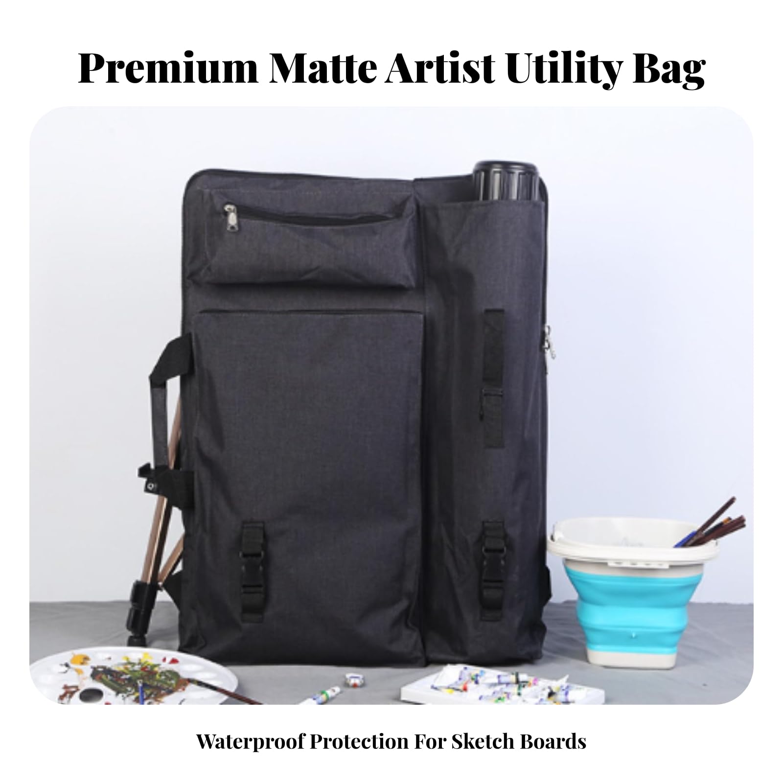 Borsa Portadisegni Robusto, Nero, Nero