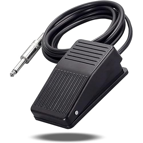 Foot Pedal Switch- Yugui Foot Pedal Control With 5'ft Clip Cord and Standard 1/4 Phono Plug for Power Supply Machine