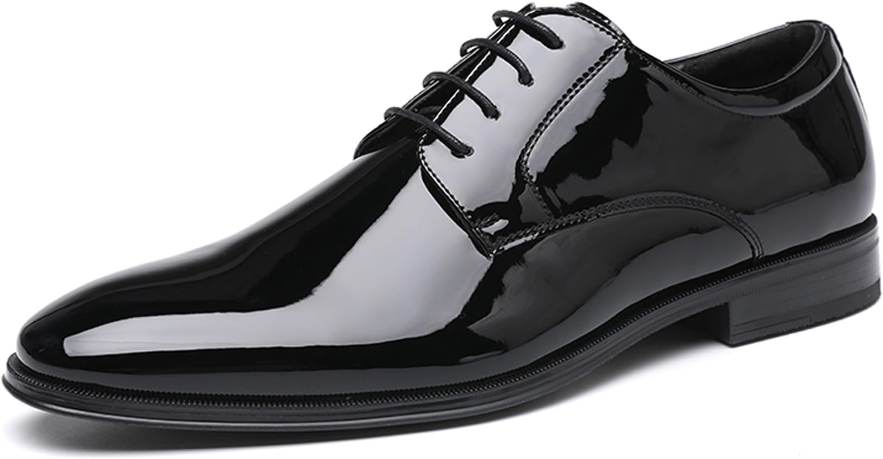 black and white suit shoes
