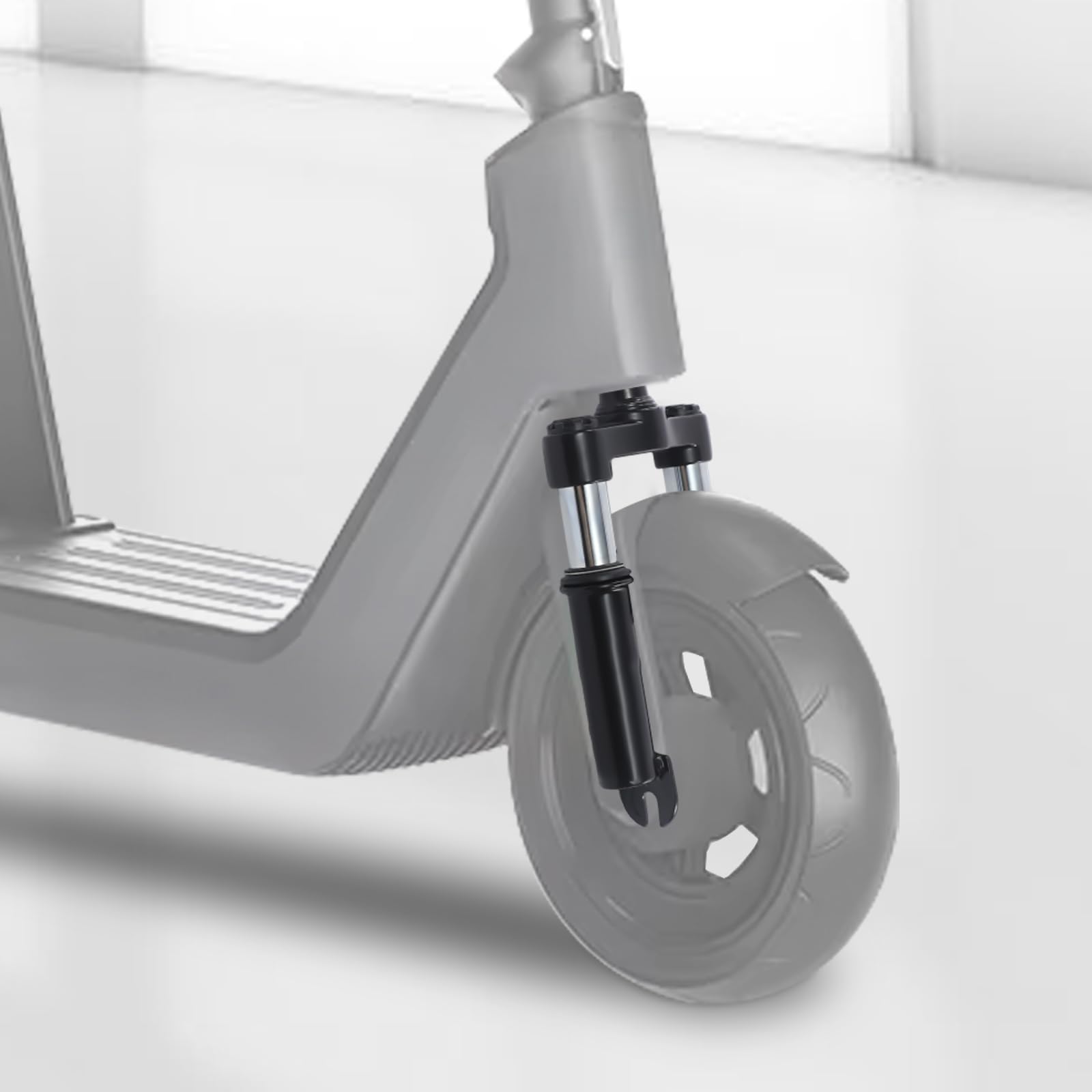 Fourche avant de suspension avec béquille, suspension à ressort confortable pour scooter électrique au quotidien