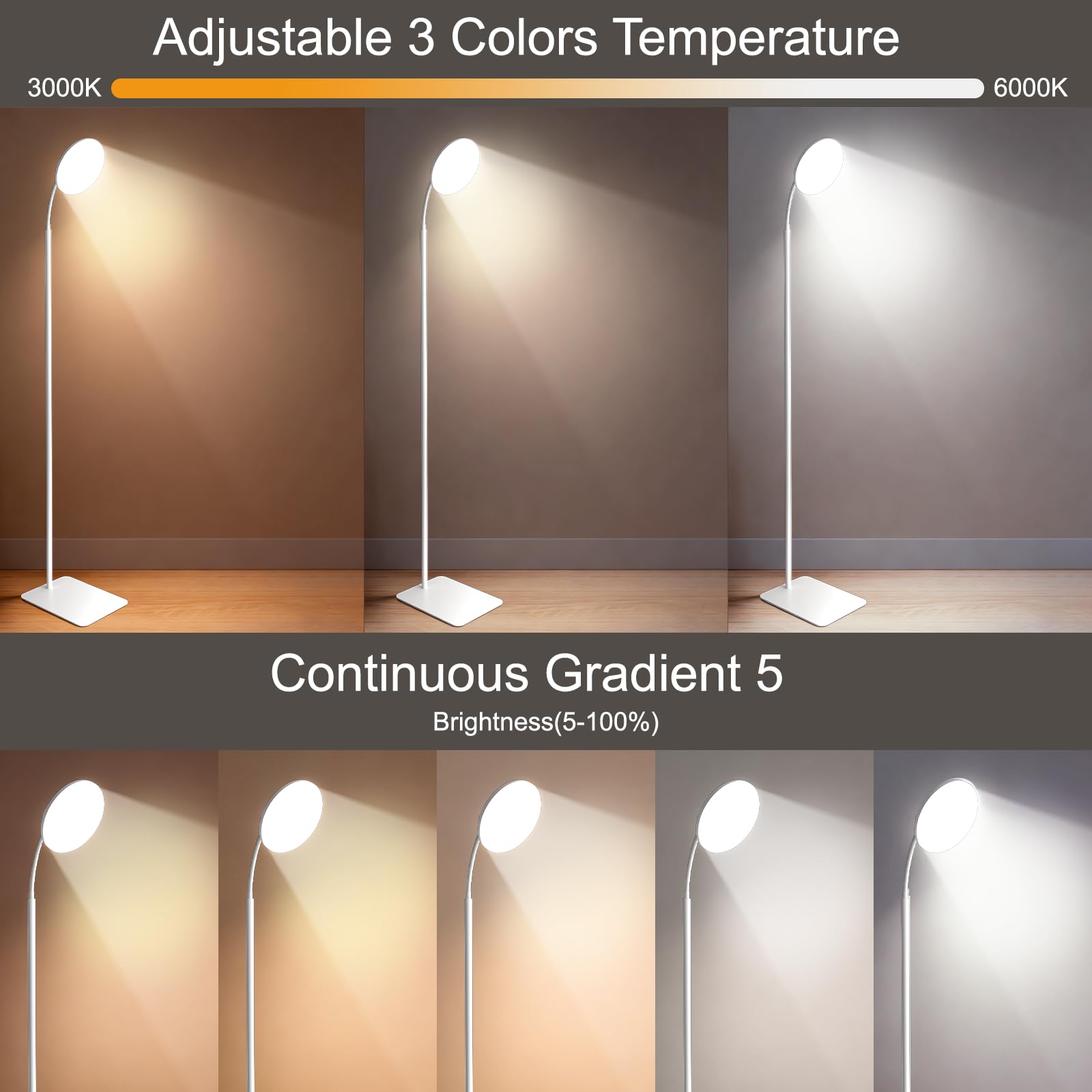 Tageslichtlampe 15000 Lux 3 Lichtfarben Timer Fernbedienung Büro Zuhause