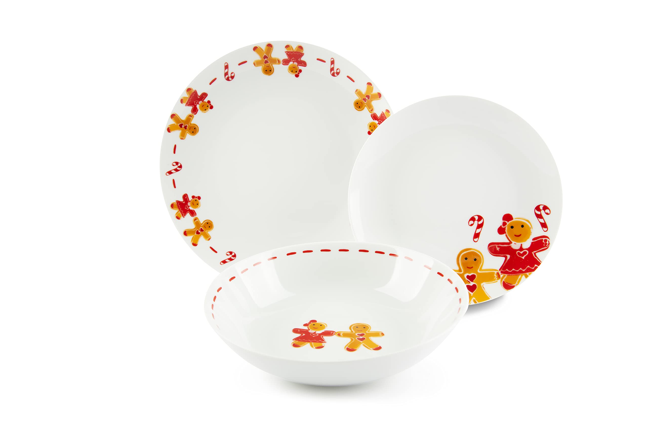 Excelsa Ginger Boy & Girl Dinner Set 18 Pieces