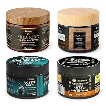 Body Butter for men cologne scented bundle set for all skin types