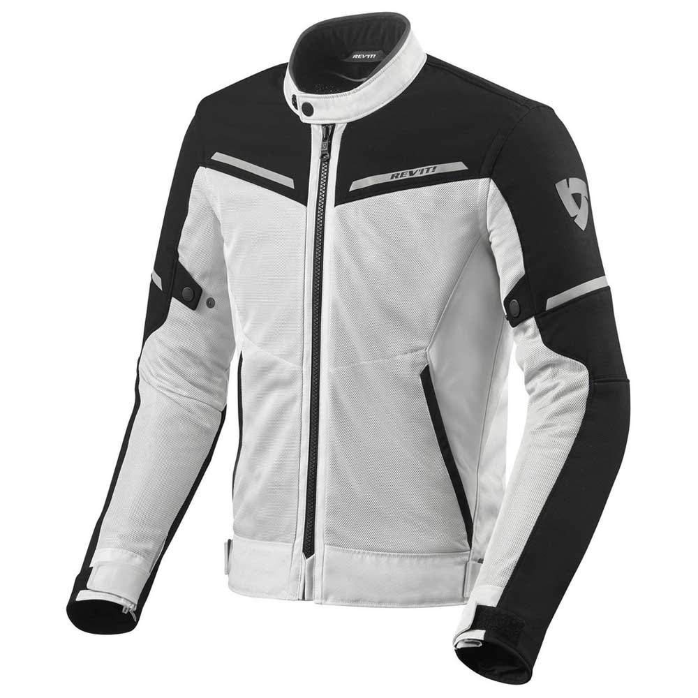 REV'IT! Revit Airwave 3 Giacca tessile motociclistica, bianco/nero, M