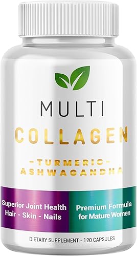 Cápsulas de colágeno múltiple prémium para mujeres, píldoras de colágeno, suplementos de colágeno para apoyo articular, flexibilidad mejorada, salud