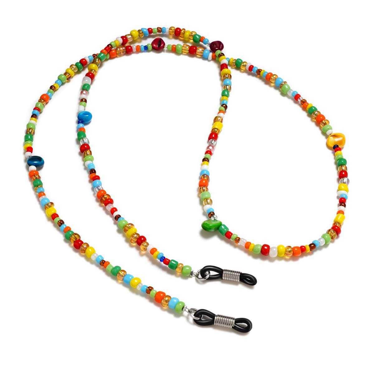 Set Di 3 Collane Porta Occhiali Regolabili: Catene Con Perline E Strass Per Uomo E Donna, Cordino Antismarrimento Per Occhiali Da Sole E Da Vista, Accessorio Moda Unisex