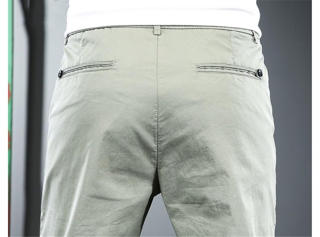 Vogrtcc Pantaloni Casual da Uomo Pantaloni Leggeri Slim Fit