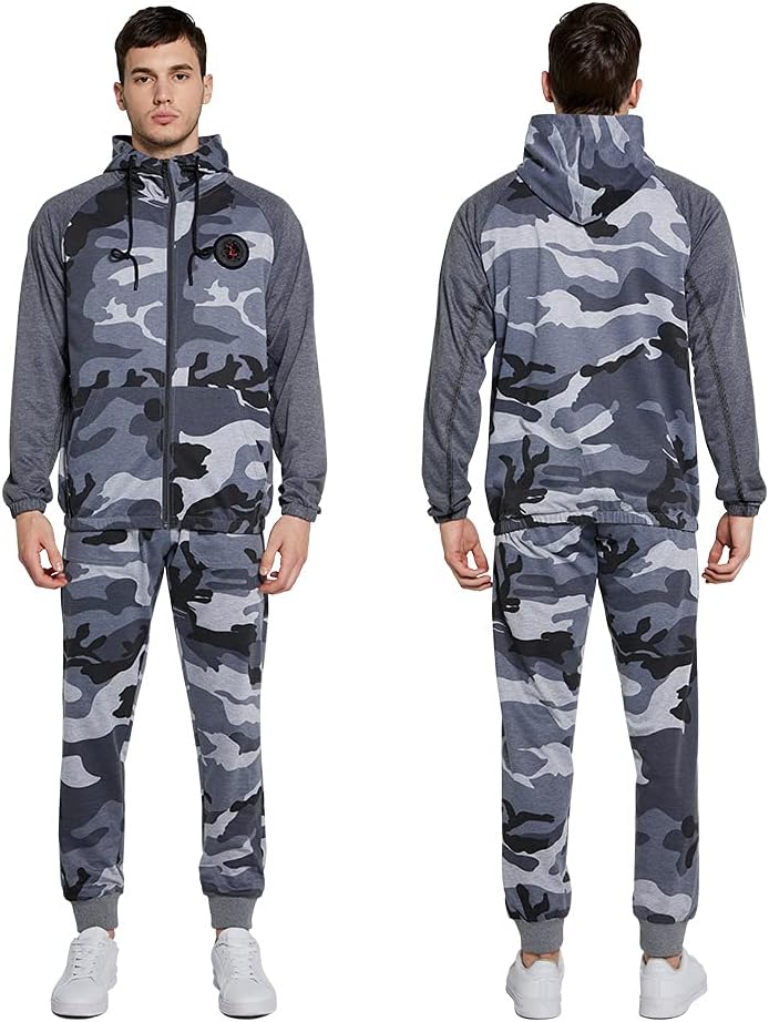 AOTORR Mens Tracksuit Set Gym Jogging Bottoms Full Zip Hooded Jacket Jogging Tops Sweatshirt 3 61oDArKsHDS. AC SL1001