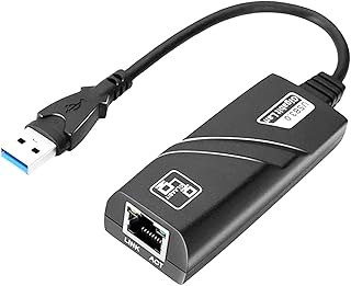 OUYFBO USB 3.0 to Ethernet Adapter,USB 3.0 Network Adapter USB to RJ45 10/100 Mbps Ethernet Adapter Support Windows 10/8.1/8/7/XP/Vista,Mac OS, Surface Pro and More