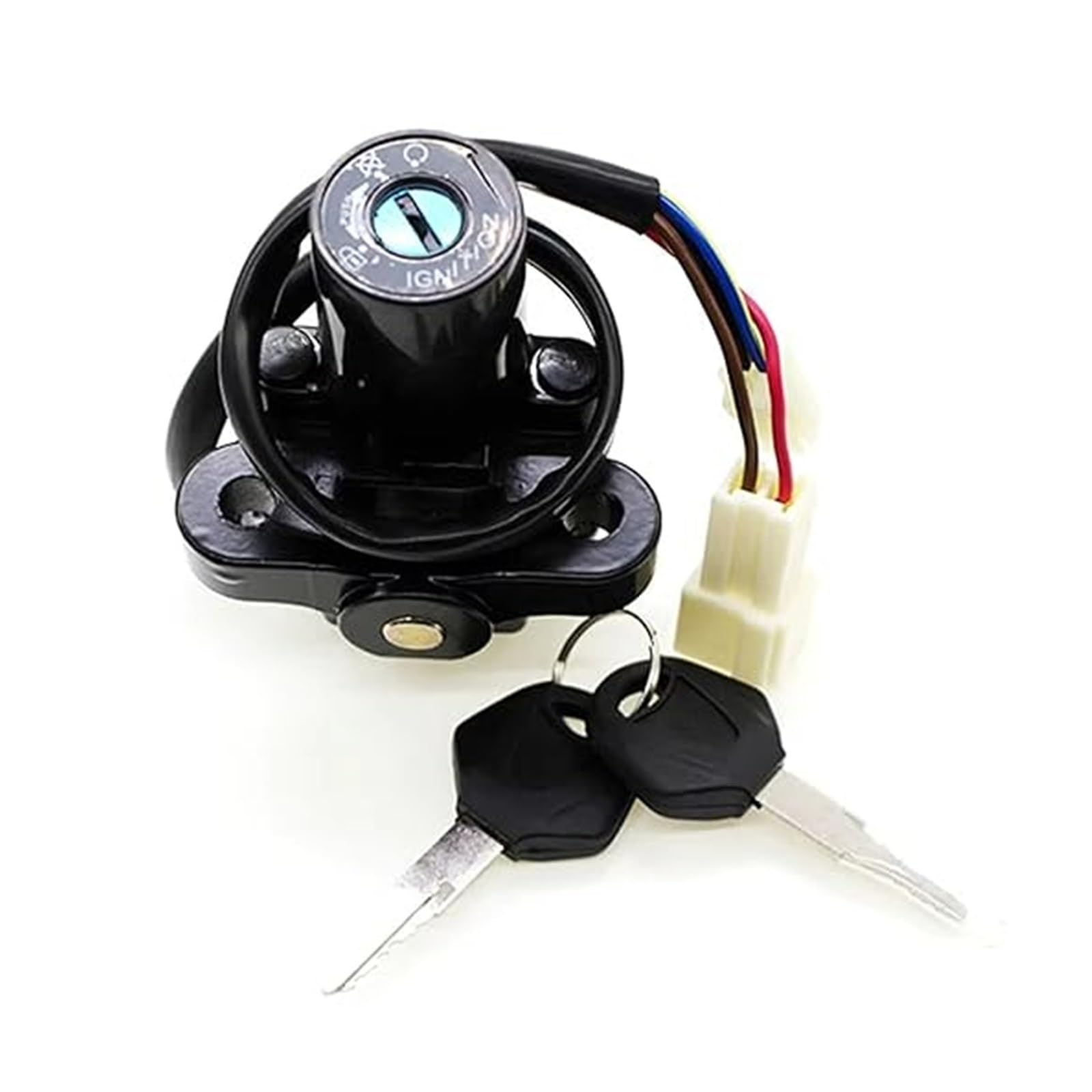 Interruptor Encendido Motocicleta para FZ1 FZ6 FZ8 para FZ6N FZ1N FZ-07 FZ-09 MT03 MT-03 XJ6 FJ09 para YZF R1 Interruptor Encendido Motocicleta Tapa Combustible Llaves Bloqueo