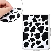 Vista 2 de Honbay 12 hojas de calcomanías autoadhesivas con estampado de vaca, calcomanías decorativas de puntos negros para decoración de fiestas temáticas